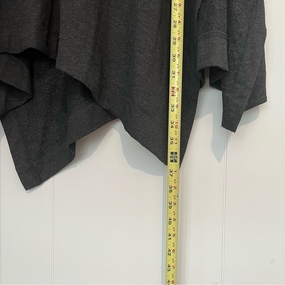 Workshop Republic Clothing Poncho Charcoal Heather High Loose Neck Soft … - Picture 6 of 10